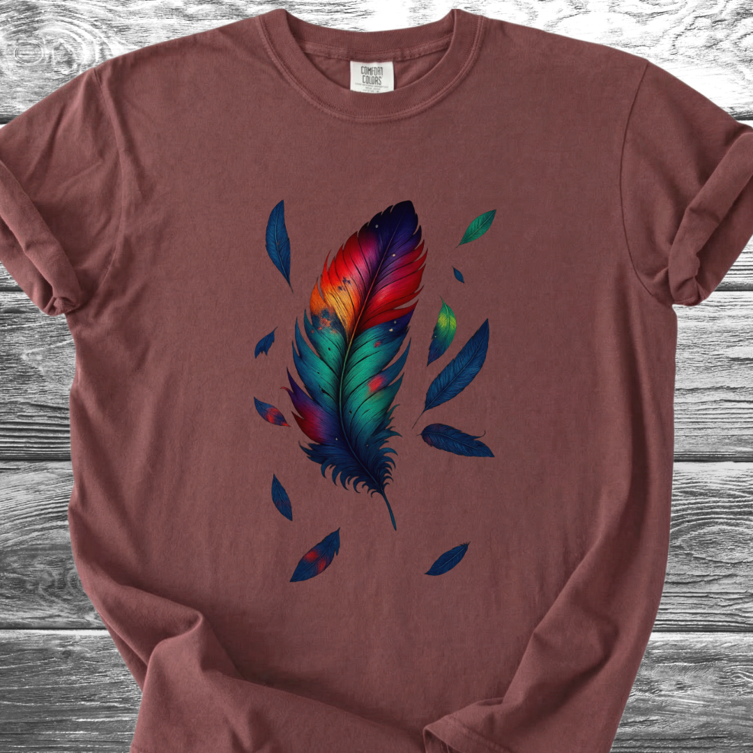 Vibrant Feather TShirt