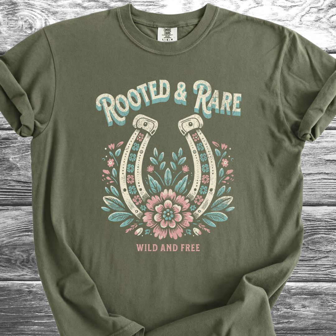 Rooted & Rare Wild and Free TShirt