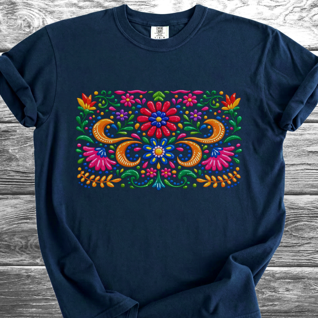 Ceramic Painted Flowers 1 TShirt