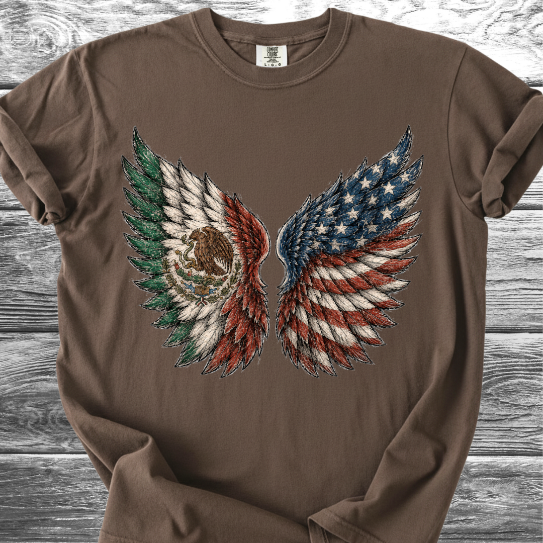 Mexican American Wings 4th TShirt