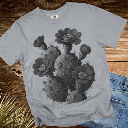 Black & White Flower Cactus TShirt