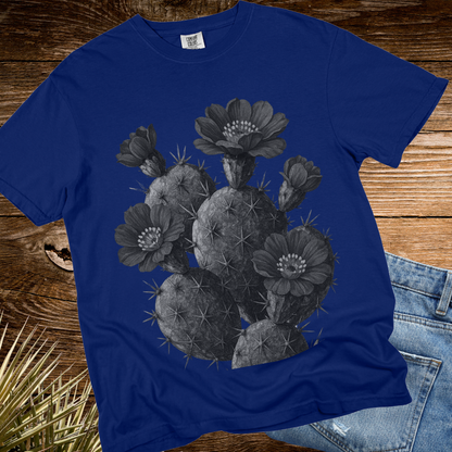 Black & White Flower Cactus TShirt