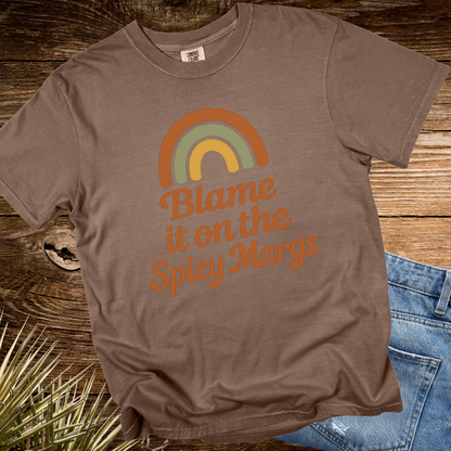 Blame it on the Spicy Margs Rainbow TShirt