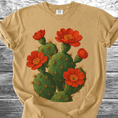 Cactus with Red Flowers TShirt