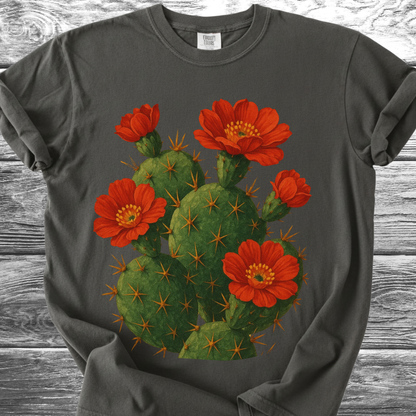 Cactus with Red Flowers TShirt