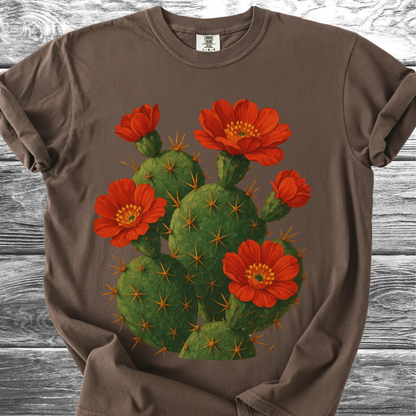 Cactus with Red Flowers TShirt