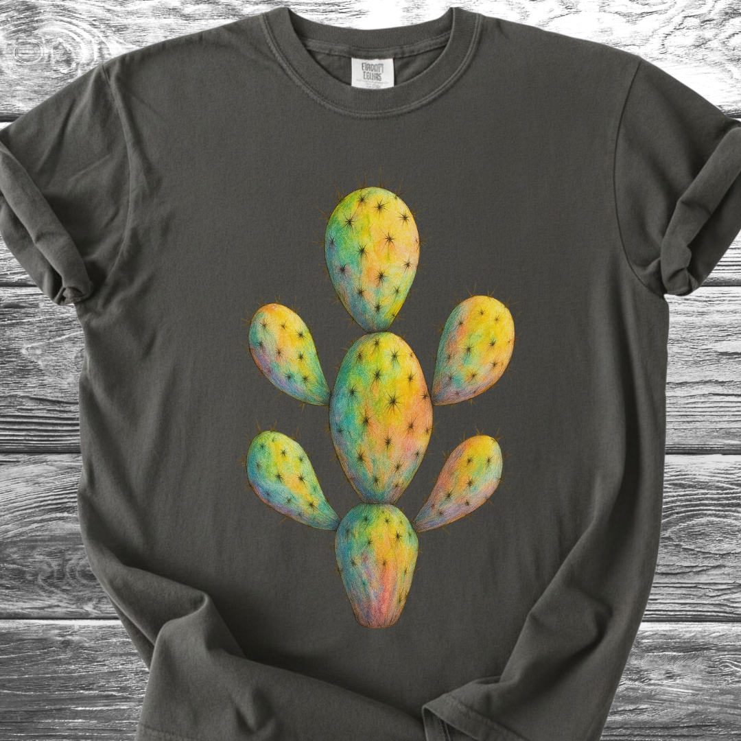 Cactus Neon Artistic TShirt