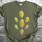 Cactus Neon Artistic TShirt