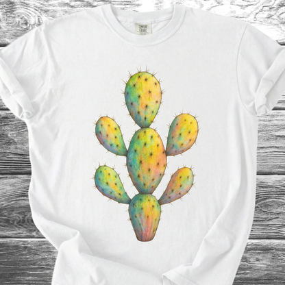 Cactus Neon Artistic TShirt