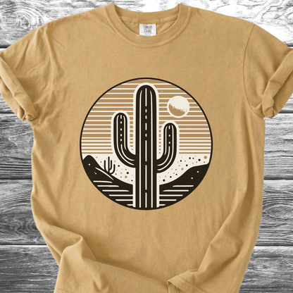 Cactus At Sunset Graphic TShirt