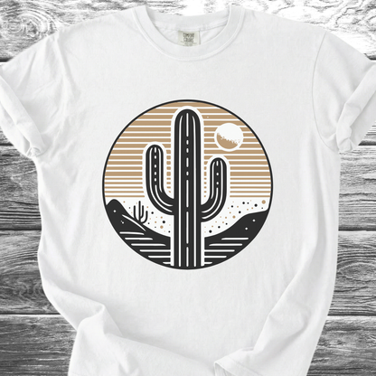 Cactus At Sunset Graphic TShirt