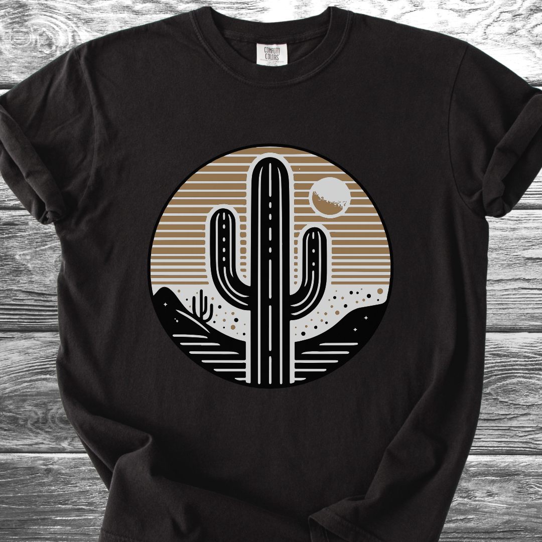 Cactus At Sunset Graphic TShirt