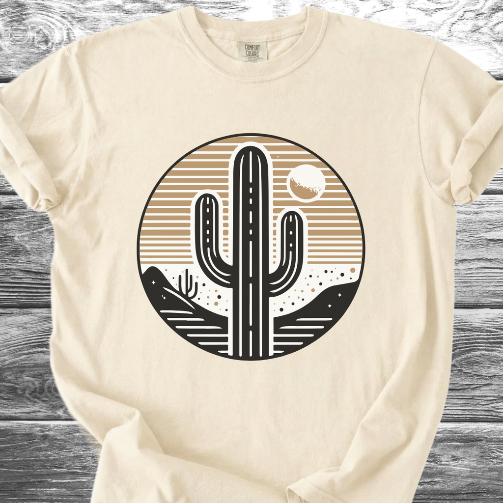 Cactus At Sunset Graphic TShirt