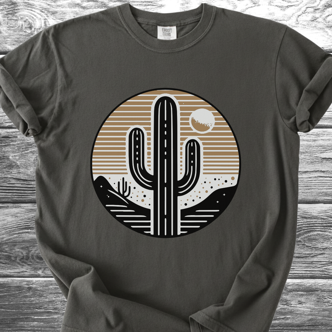 Cactus At Sunset Graphic TShirt