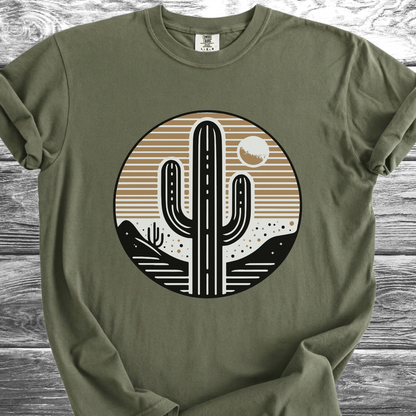 Cactus At Sunset Graphic TShirt