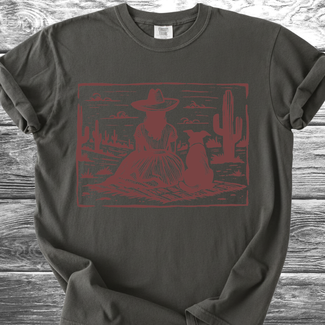 Desert Girl & Her Dog TShirt