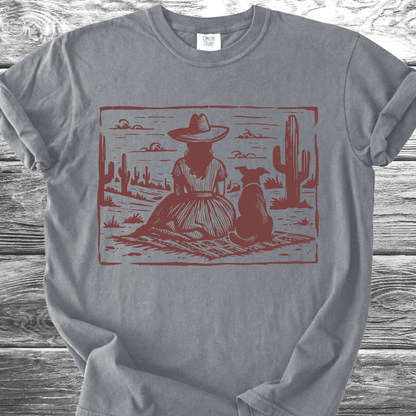 Desert Girl & Her Dog TShirt
