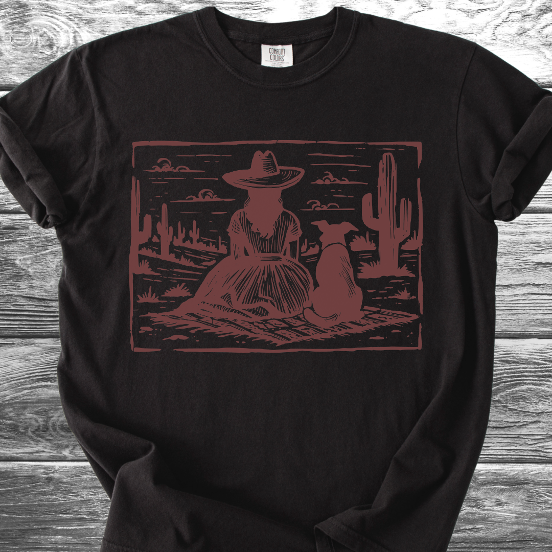 Desert Girl & Her Dog TShirt