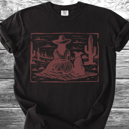 Desert Girl & Her Dog TShirt