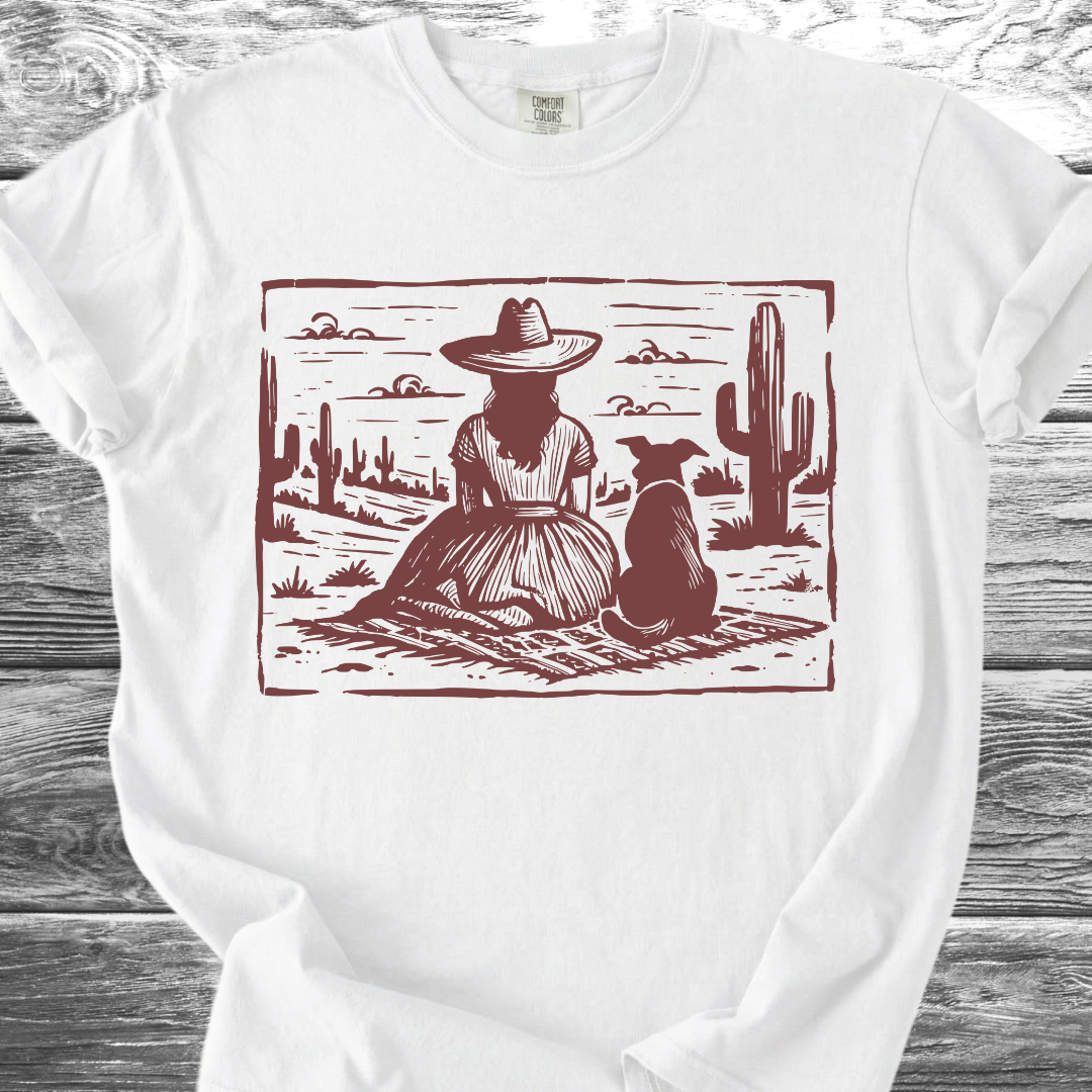 Desert Girl & Her Dog TShirt