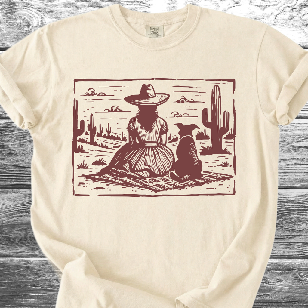 Desert Girl & Her Dog TShirt