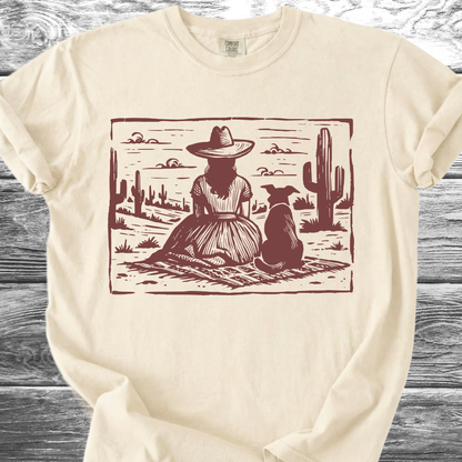 Desert Girl & Her Dog TShirt
