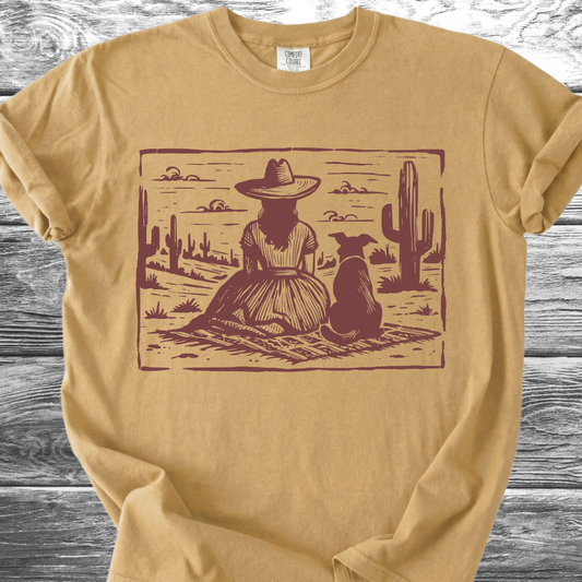 Desert Girl & Her Dog TShirt