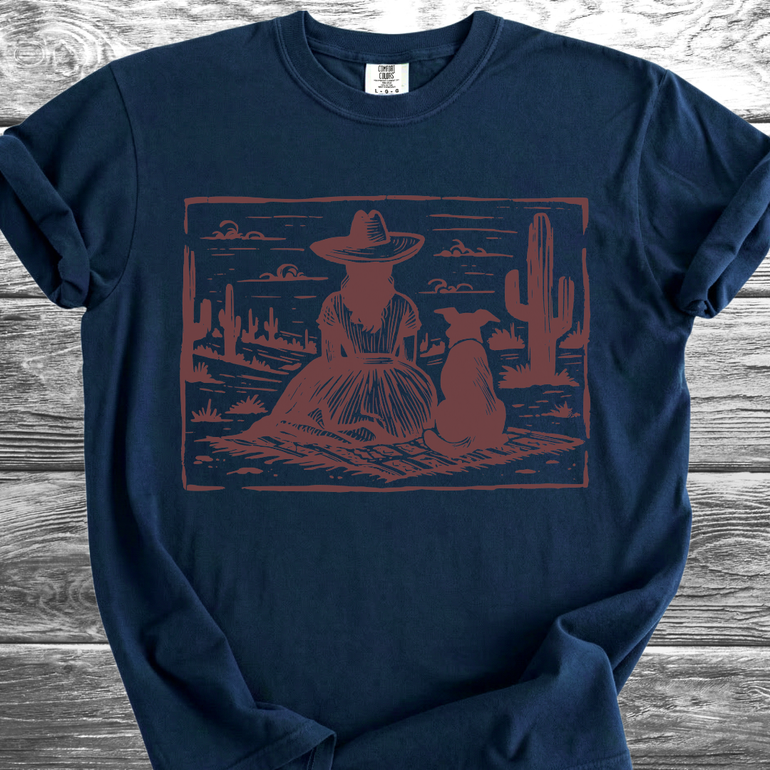 Desert Girl & Her Dog TShirt
