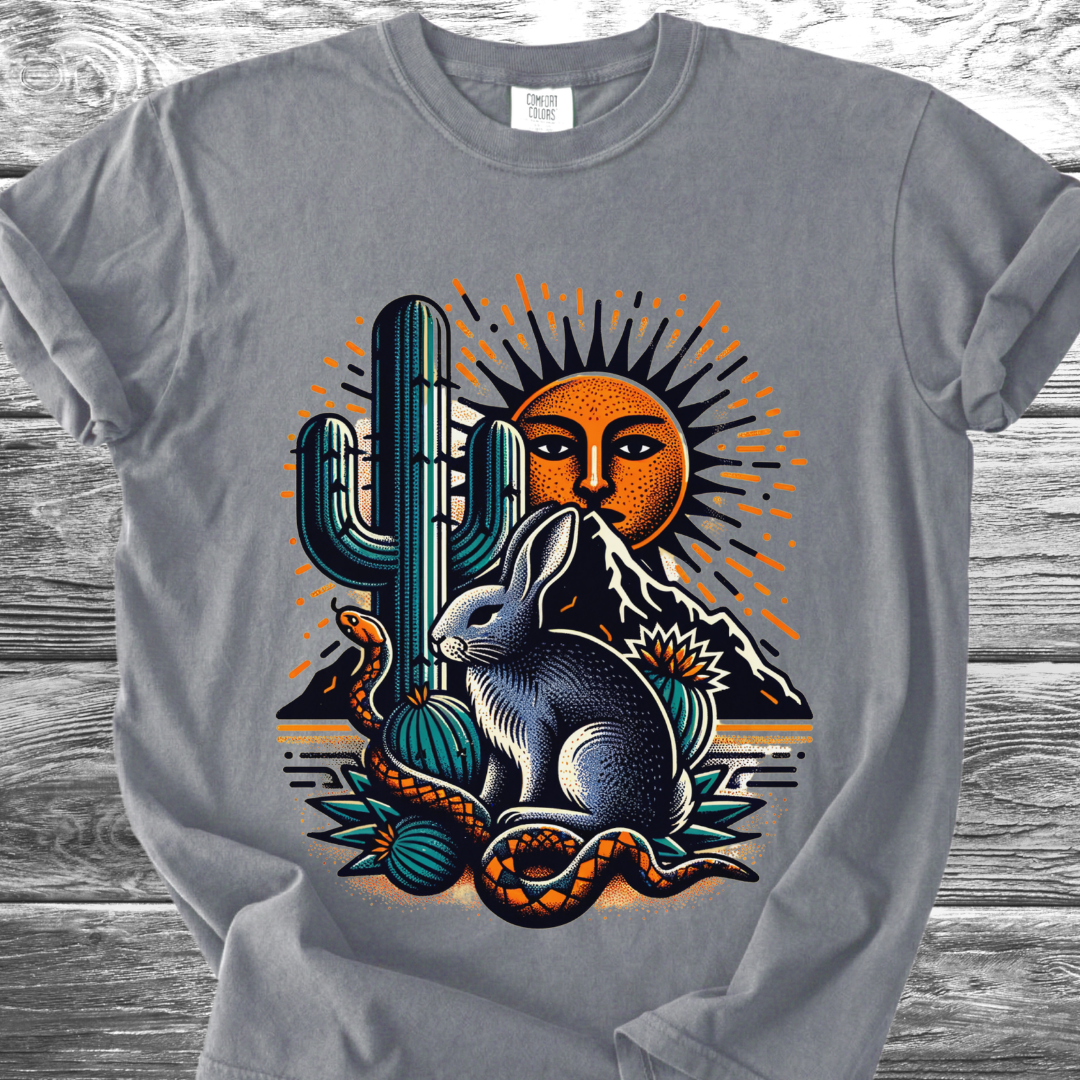 Cactus Desert Hare TShirt