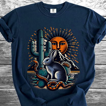 Cactus Desert Hare TShirt