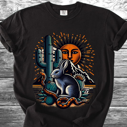 Cactus Desert Hare TShirt