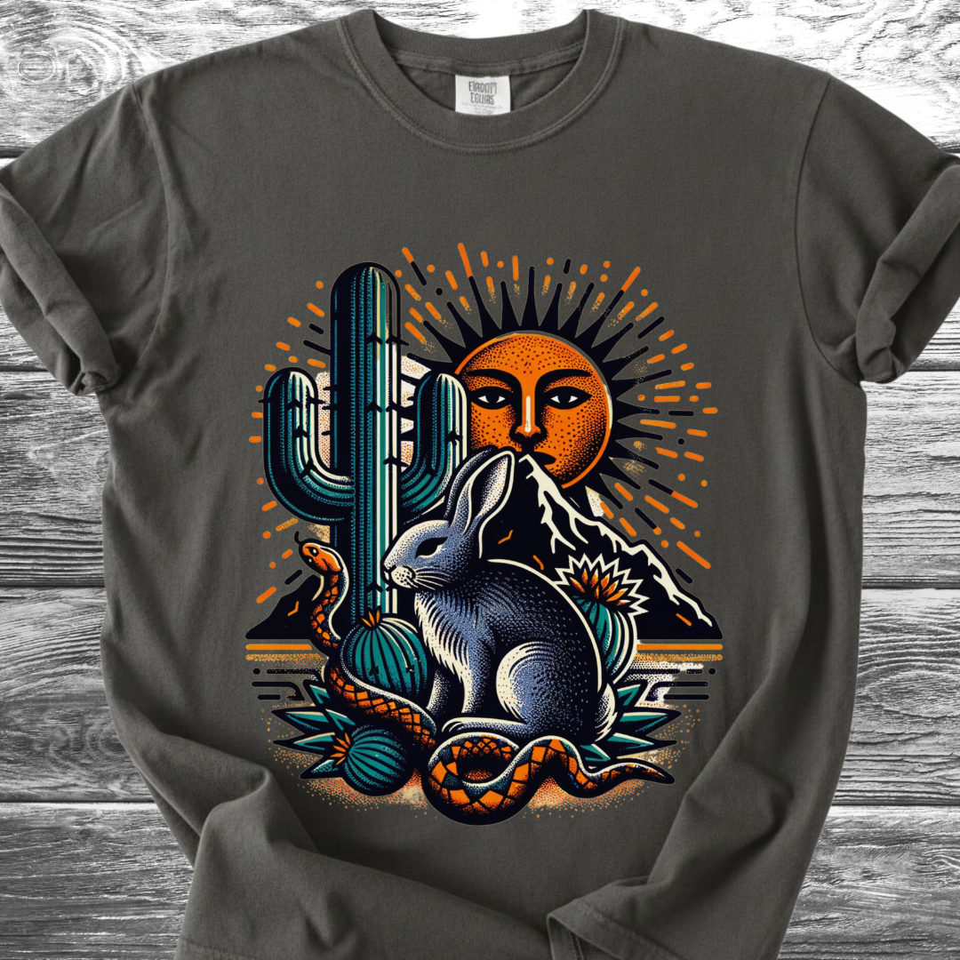 Cactus Desert Hare TShirt