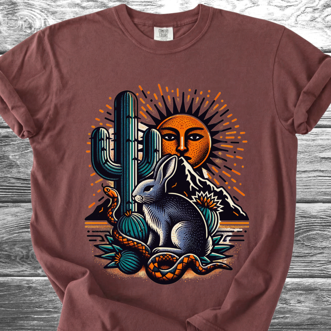 Cactus Desert Hare TShirt