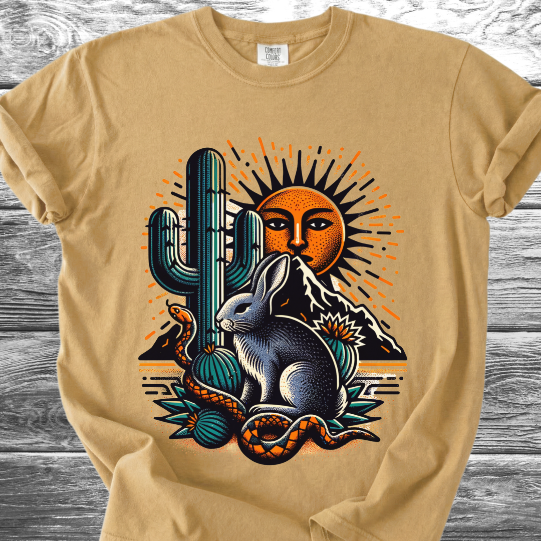 Cactus Desert Hare TShirt
