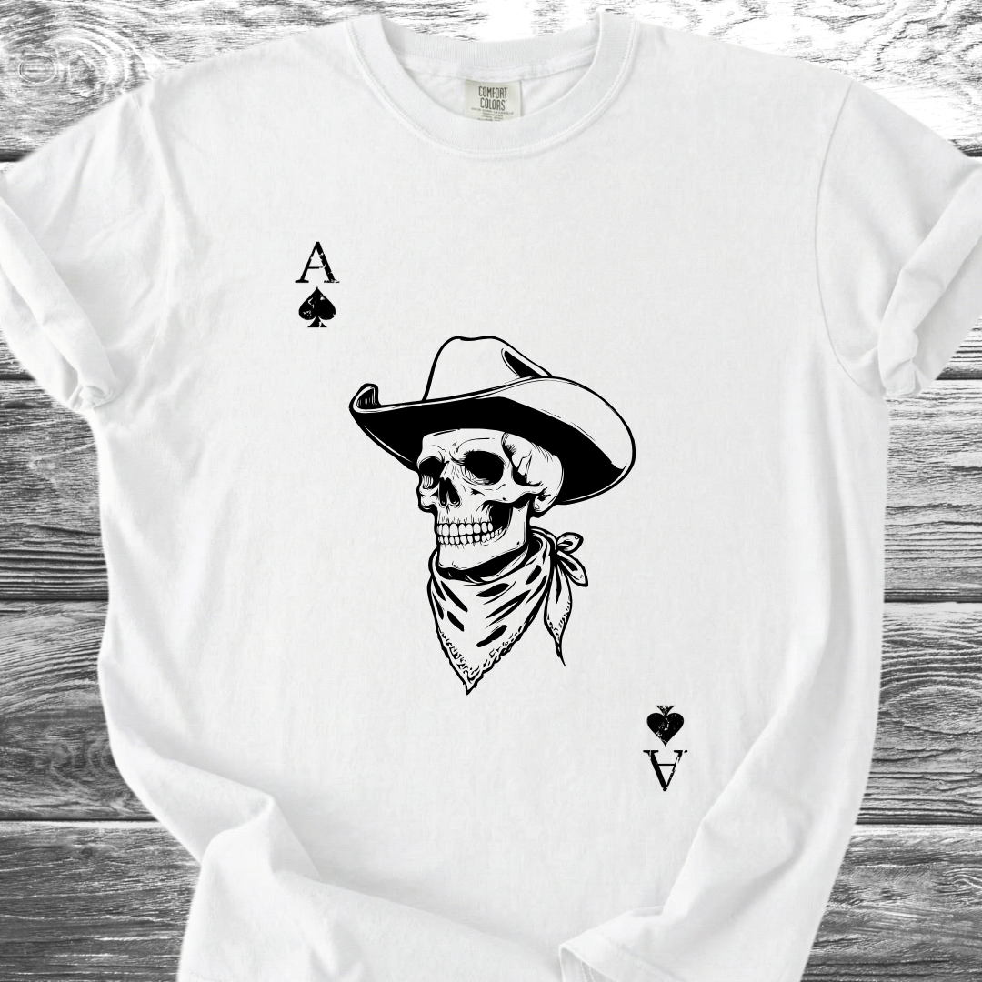 Ace Cowboy Skull TShirt