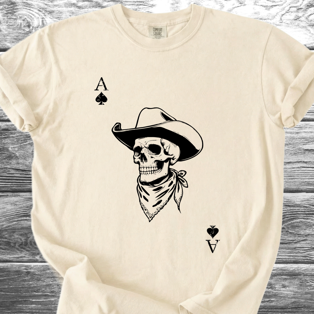 Ace Cowboy Skull TShirt