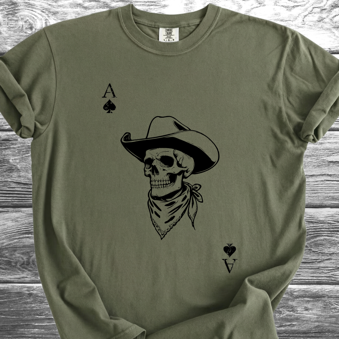 Ace Cowboy Skull TShirt