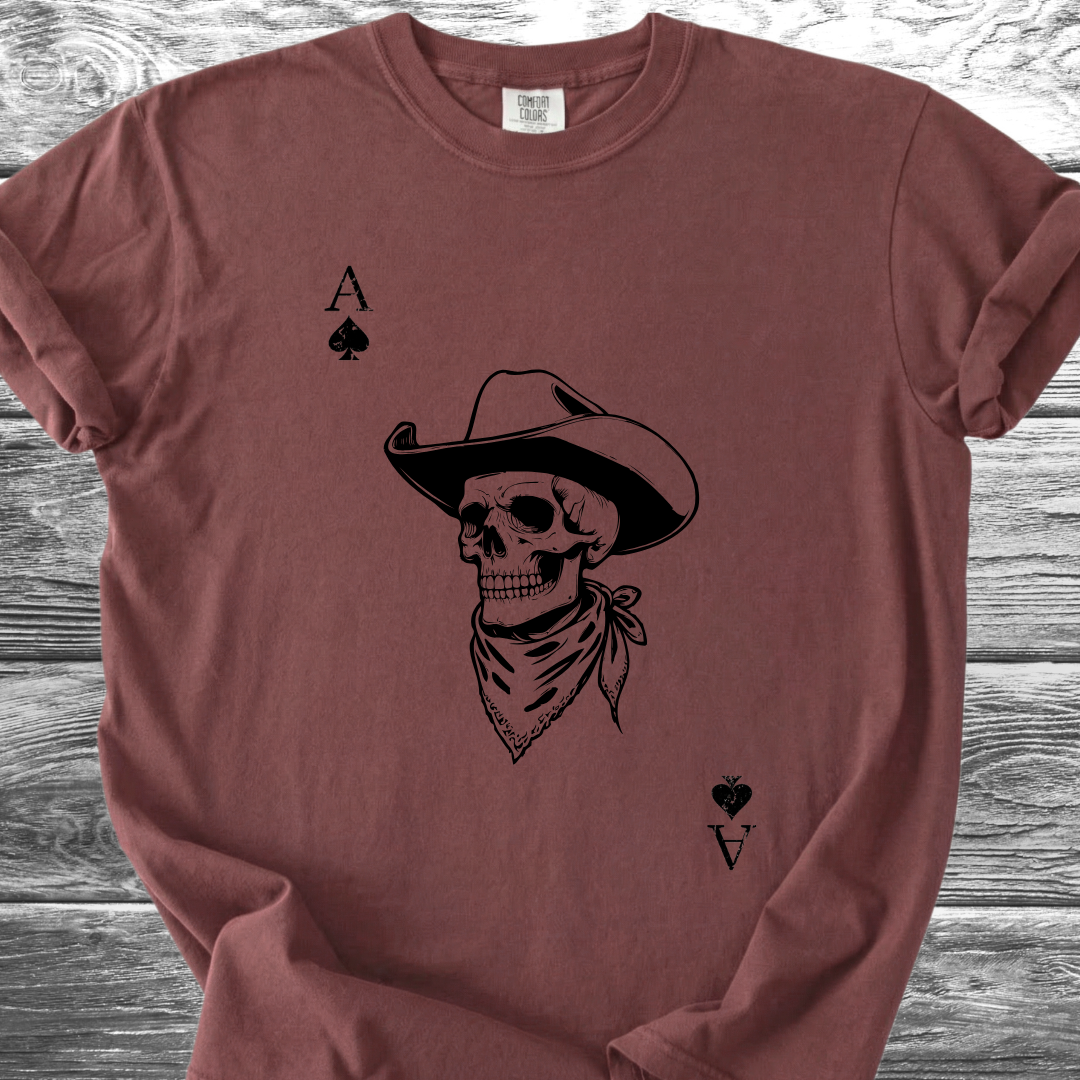 Ace Cowboy Skull TShirt