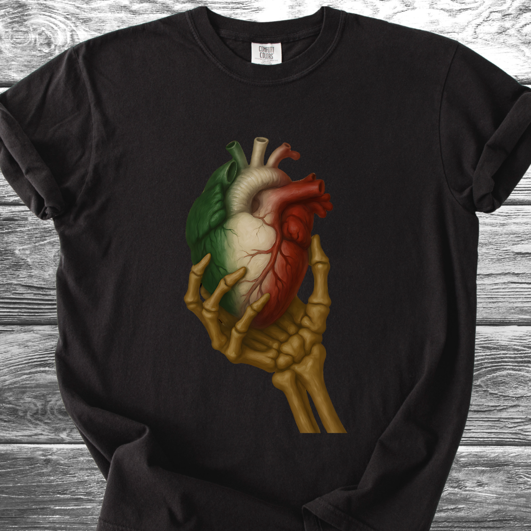 Mexico Heart Skull TShirt