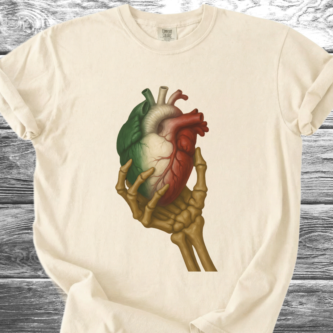 Mexico Heart Skull TShirt