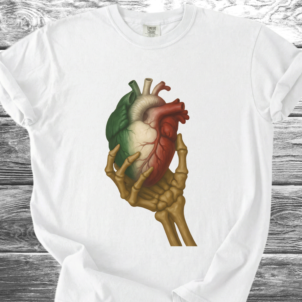 Mexico Heart Skull TShirt