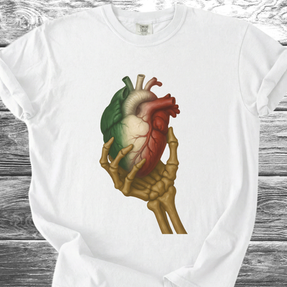 Mexico Heart Skull TShirt