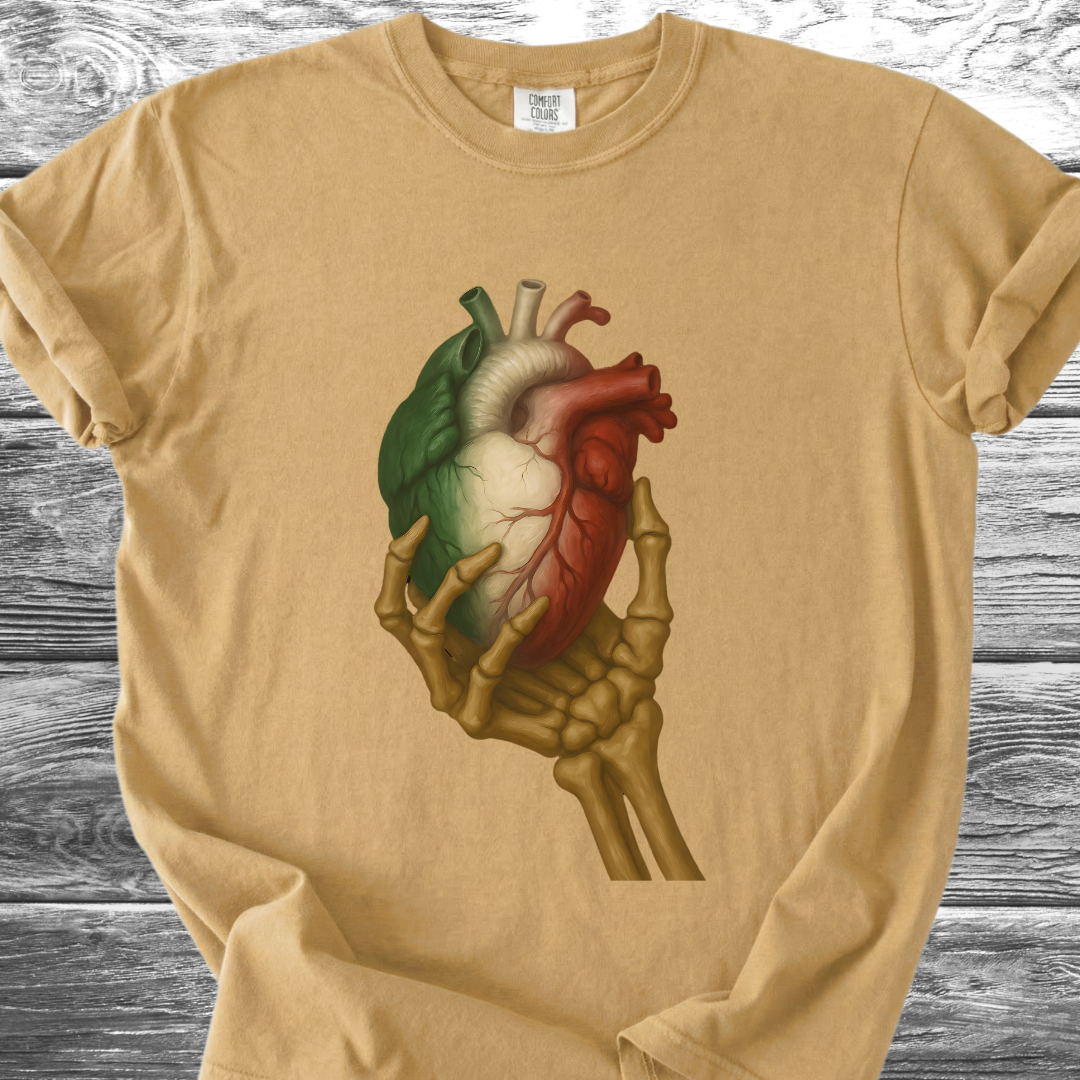 Mexico Heart Skull TShirt