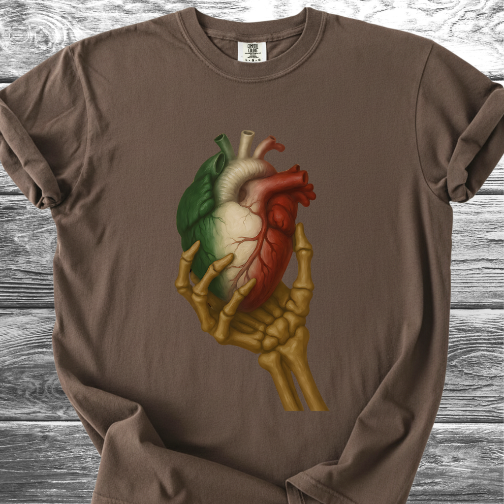 Mexico Heart Skull TShirt