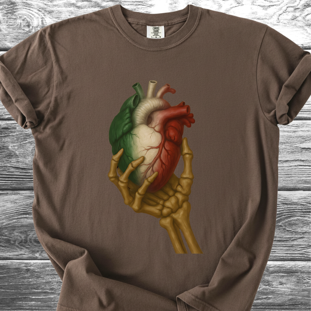 Mexico Heart Skull TShirt
