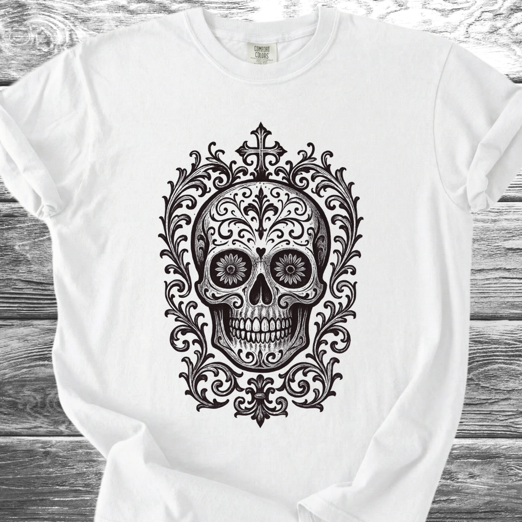 Dia De Los Muertos Cross TShirt