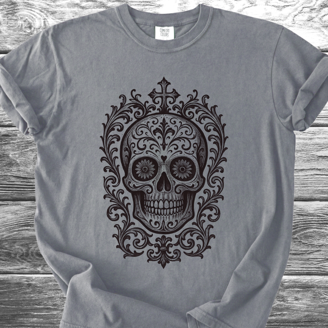 Dia De Los Muertos Cross TShirt
