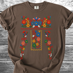 Flowers PRINTED "Embroidery Style" TShirt