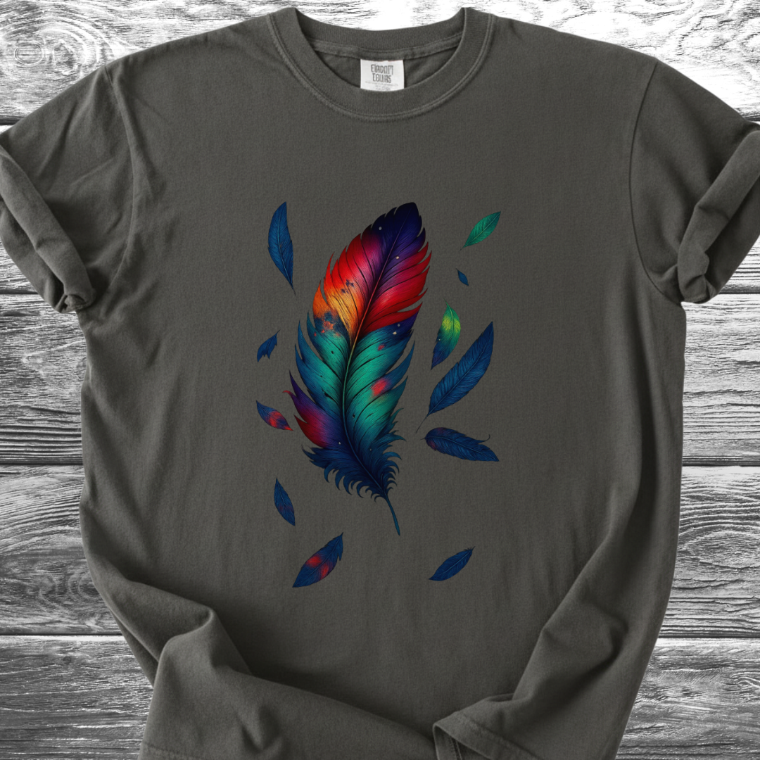 Vibrant Feather TShirt