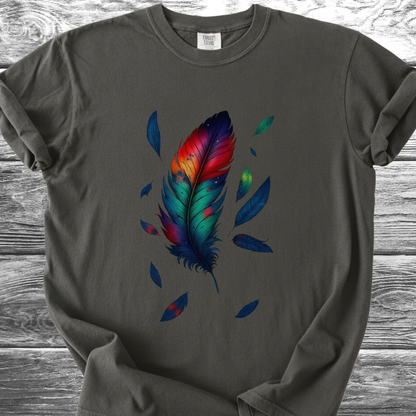 Vibrant Feather TShirt